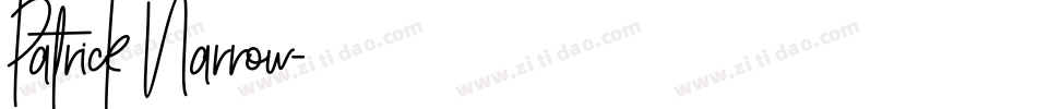 Patrick Narrow字体转换